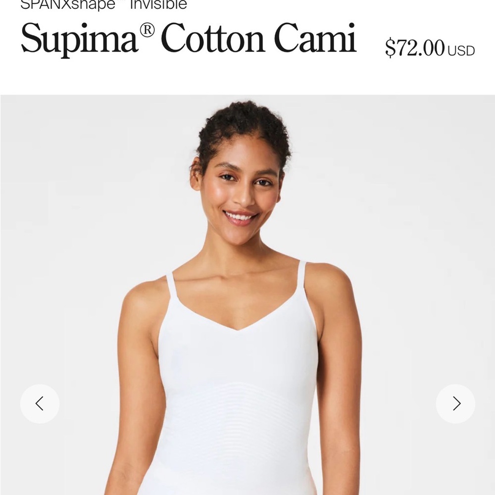 SPANX Sky Blue Shapewear Camisole Supima® Cotton Cami